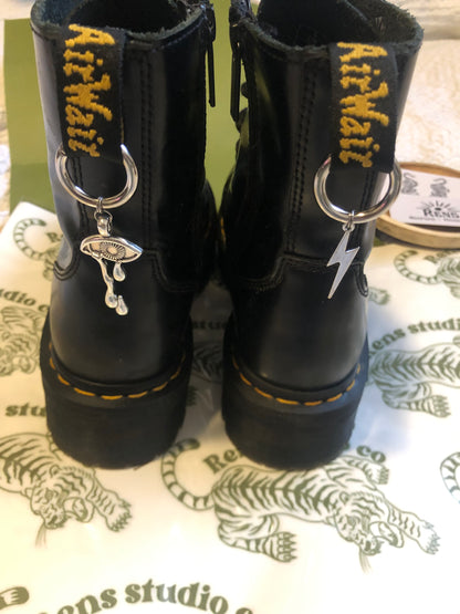 Crying lightning boot charms