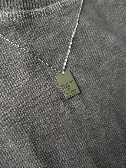 FOREVER silver necklace.