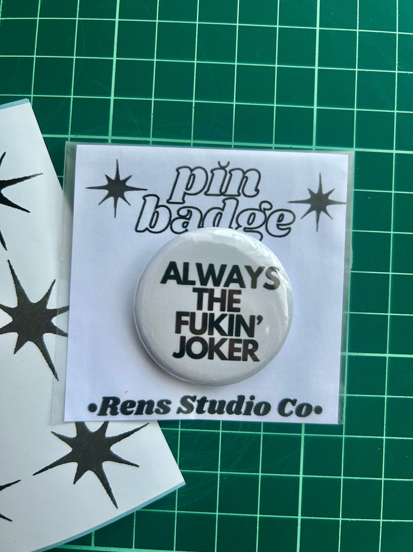 joker pin badge