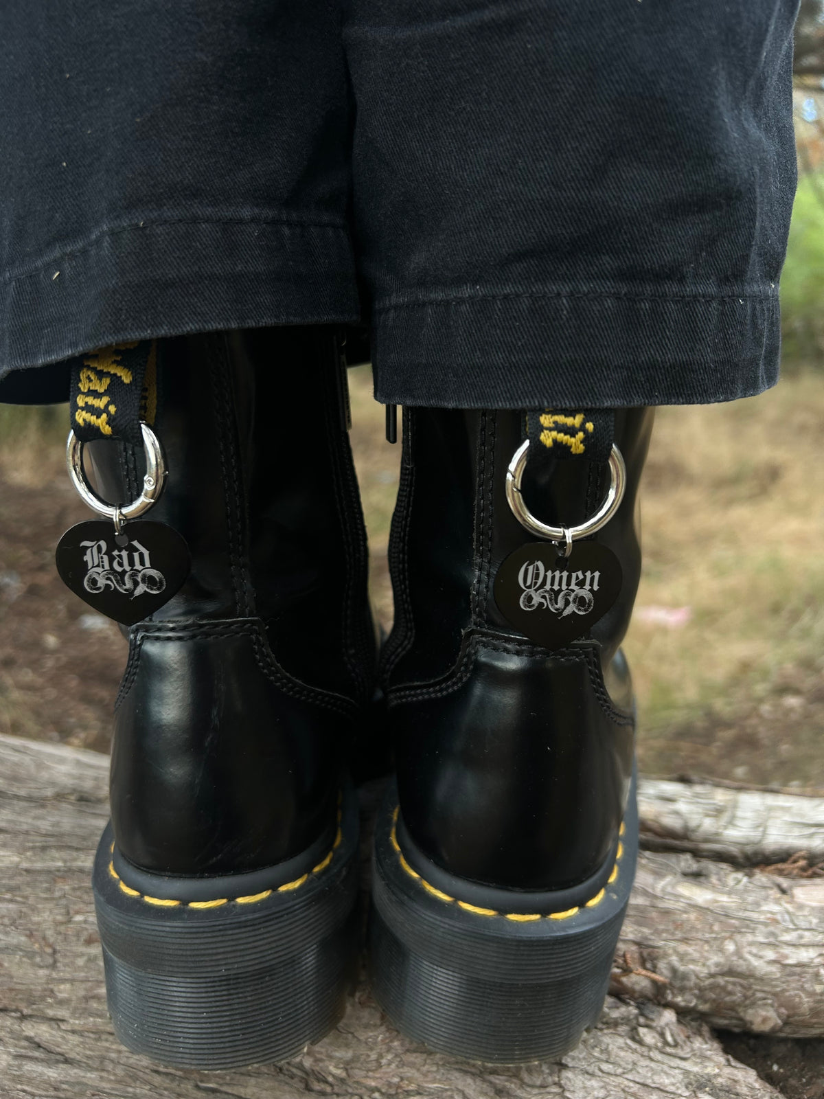 bad omen dr marten charms.
