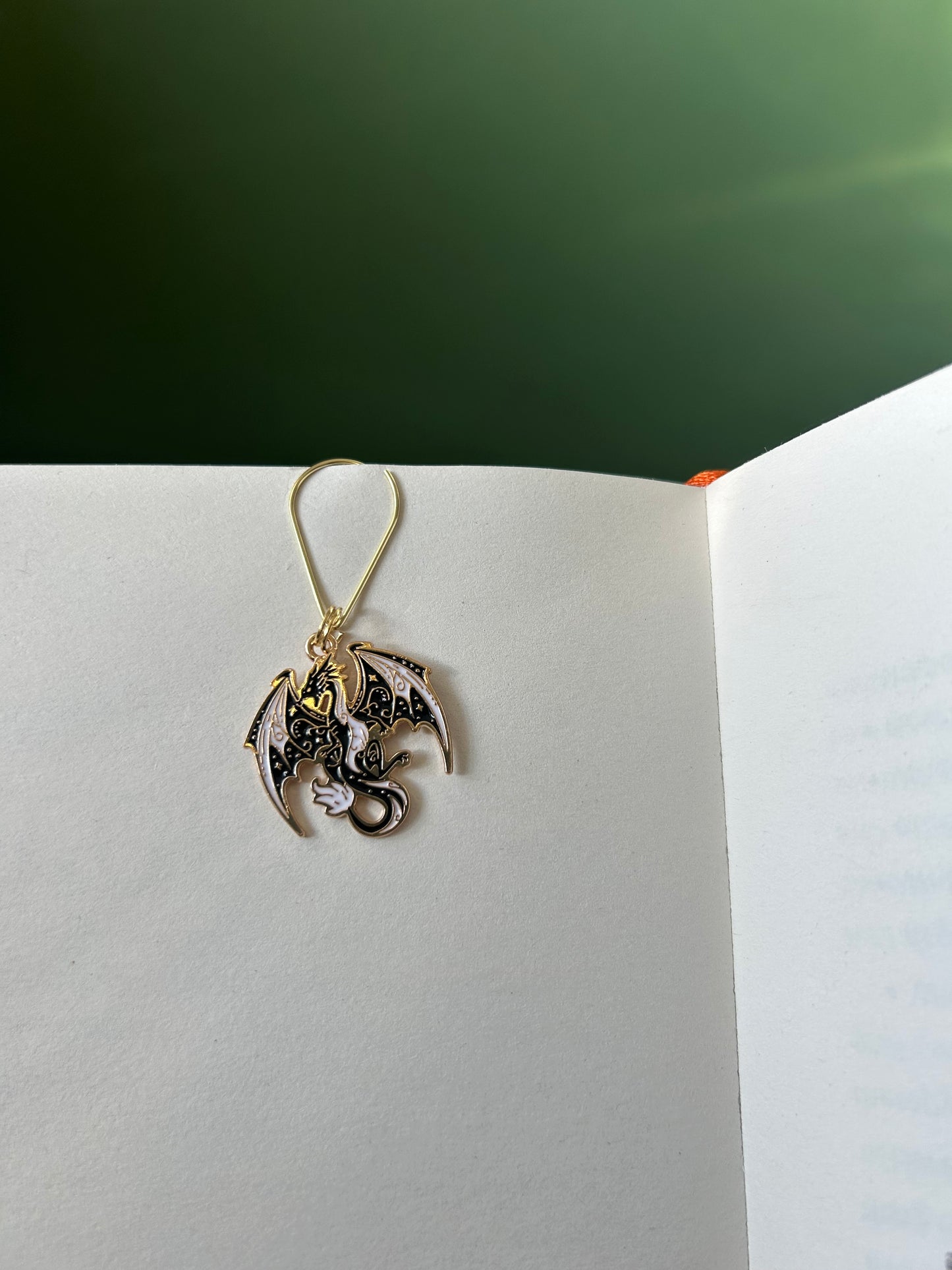 dragon charm book mark