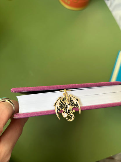 dragon charm book mark