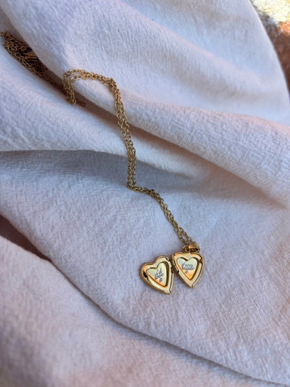 Pre order Gold  Hidden message Locket.