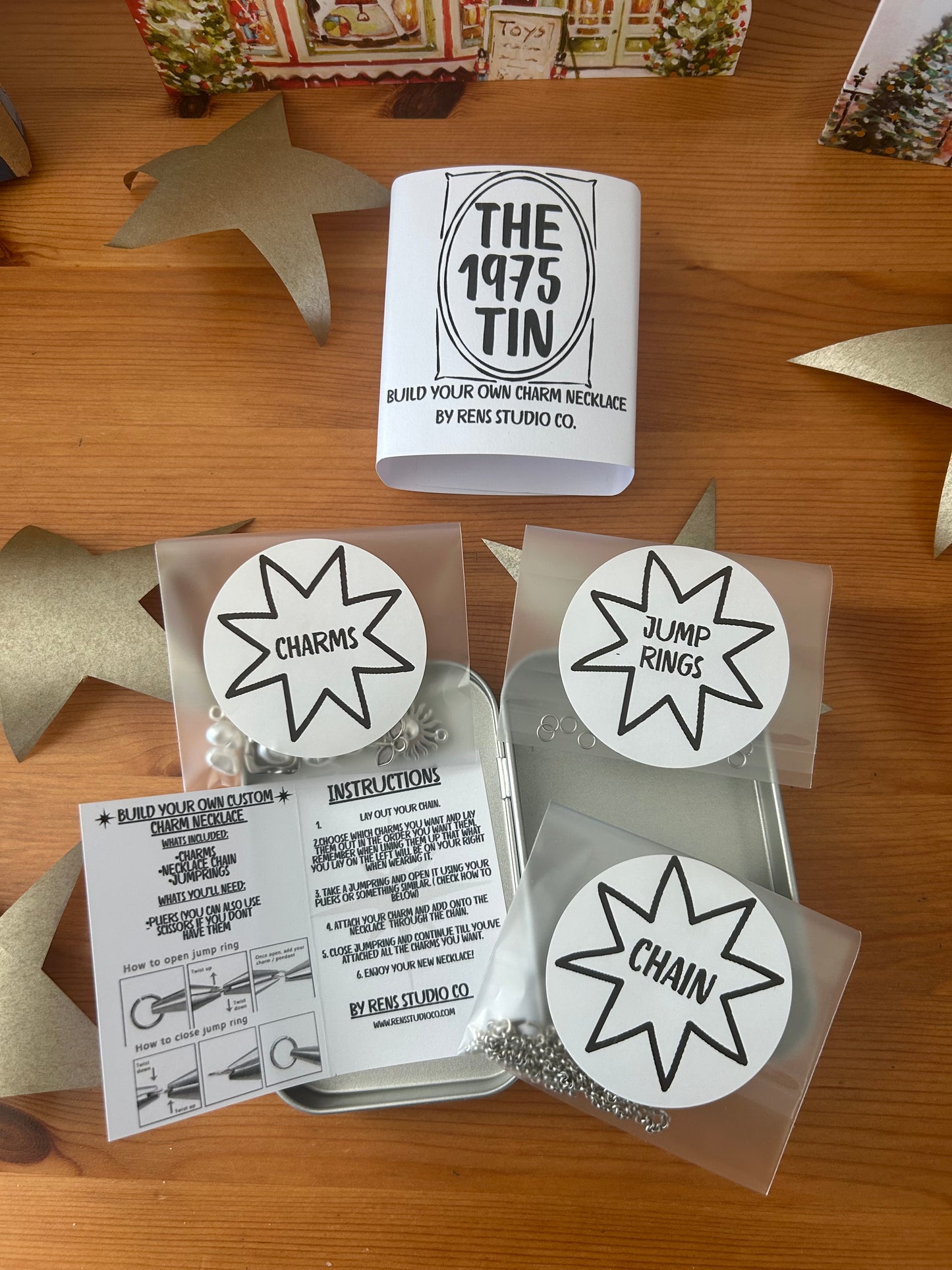 1975 Tin - Build your own charm necklace.