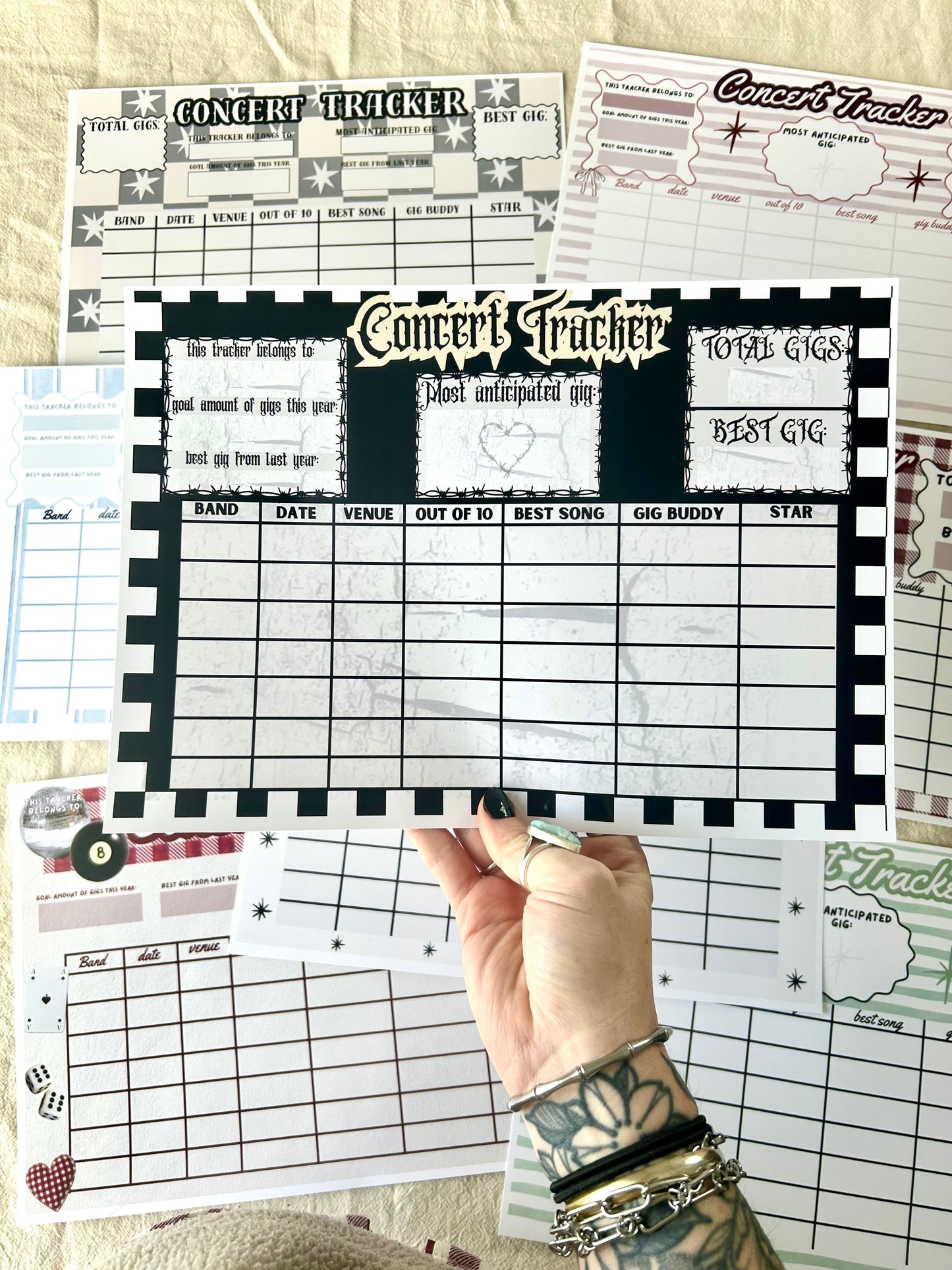 Concert trackers.