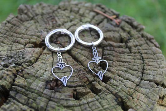 dagger heart boot charms