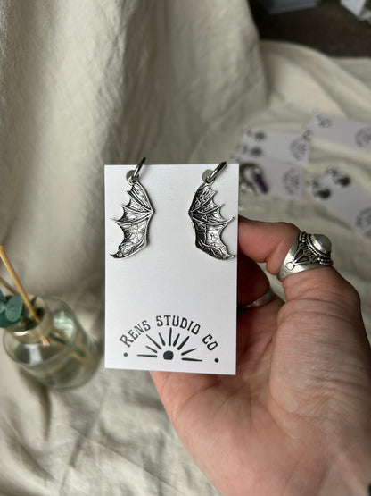 bat boys earrings