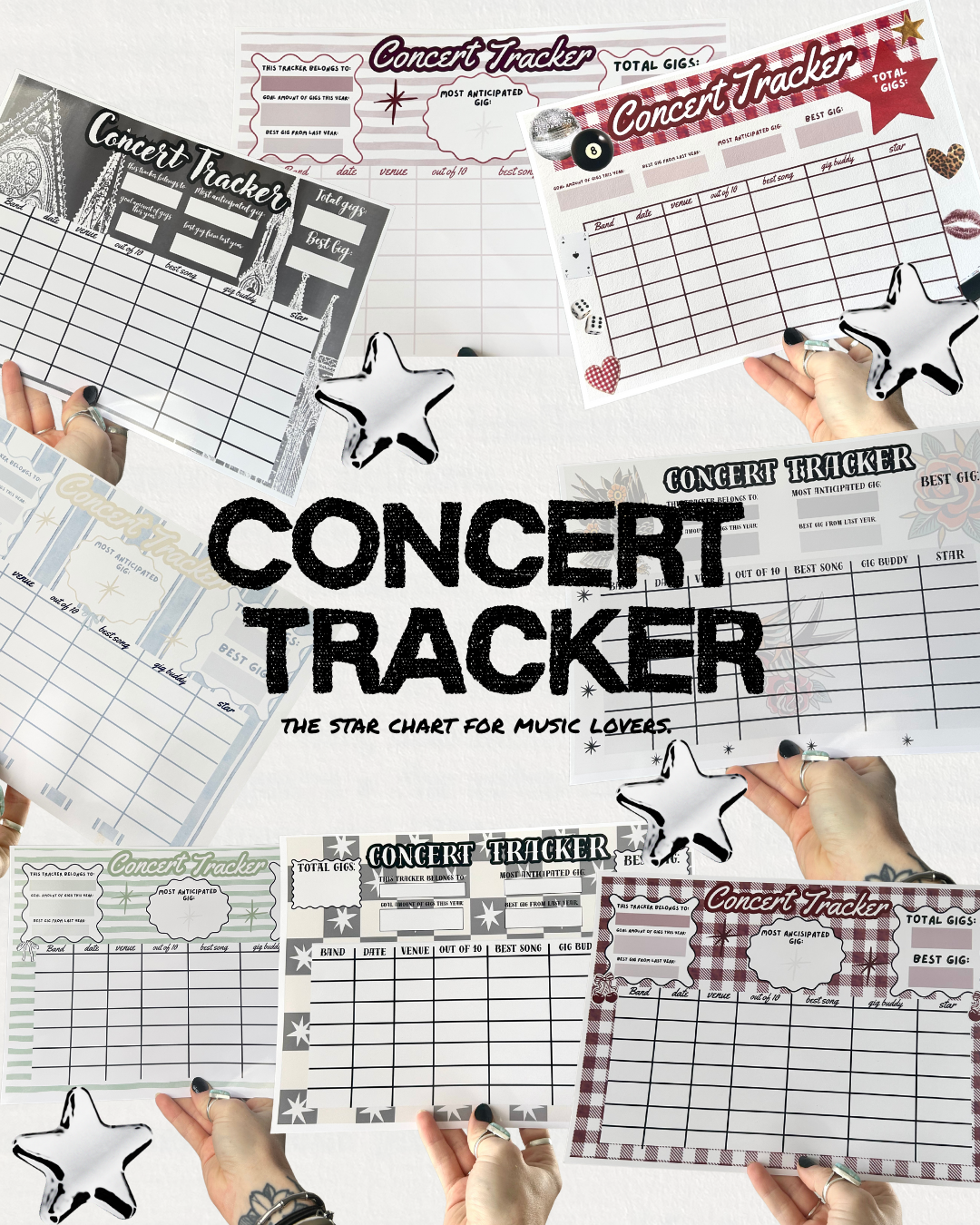 Concert trackers.