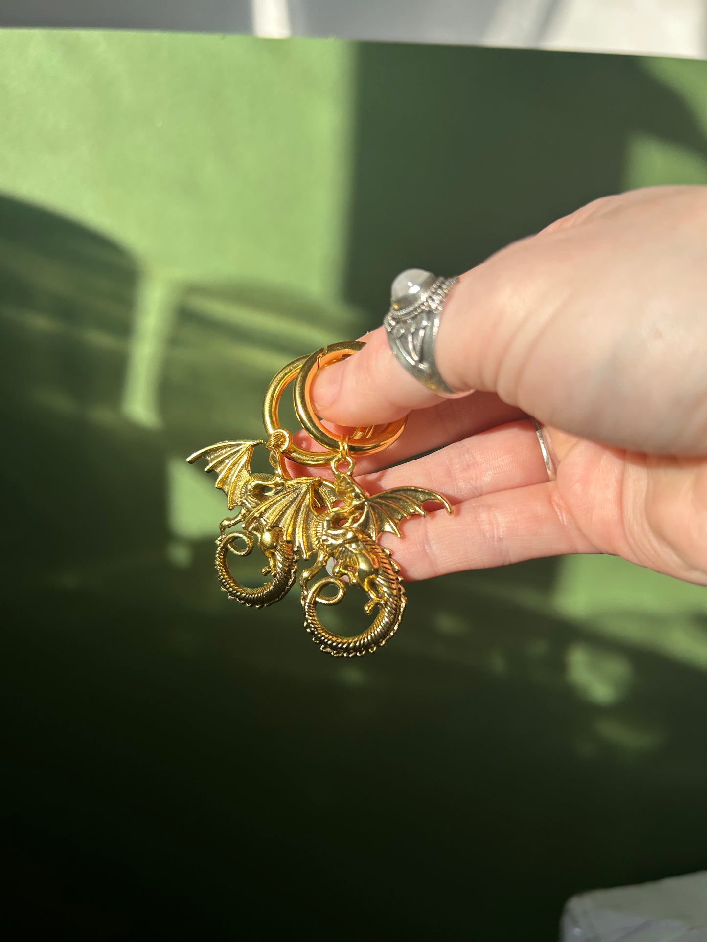 gold dragon boot charms