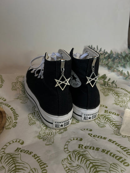 Bmth hexagram Hi top shoe charms