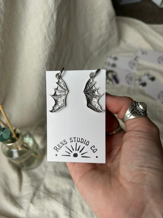 bat boys earrings