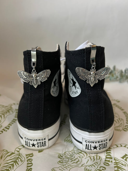 Moth Hi top shoe charms