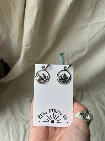 mountain earrings