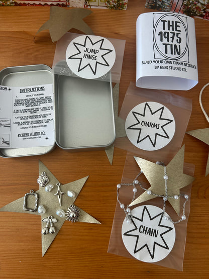 1975 Tin - Build your own charm necklace.