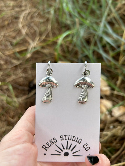 mushroom earrings