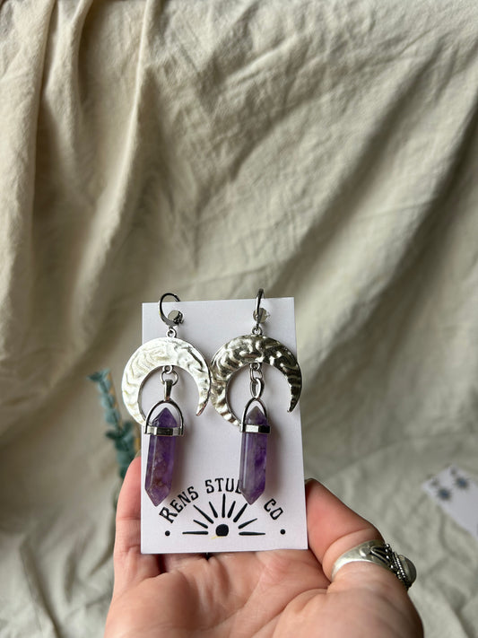 amethyst earrings