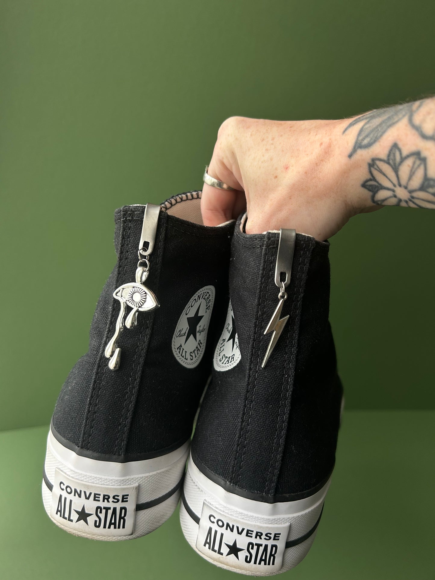 Crying lightning  Hi top shoe charms