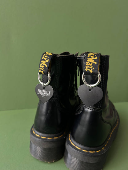 Personalised Probably listening to Boot charms
