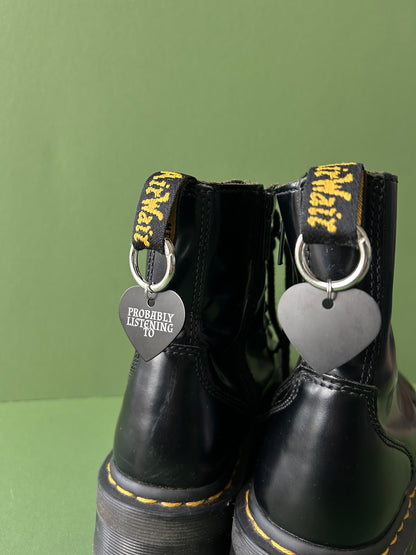 Personalised Probably listening to Boot charms
