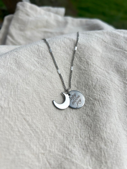 Pre order Moon joy necklace .