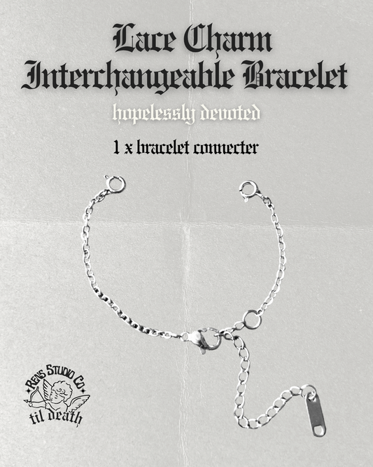 Hopelessly Devoted Bracelet Connecter for Lace charms