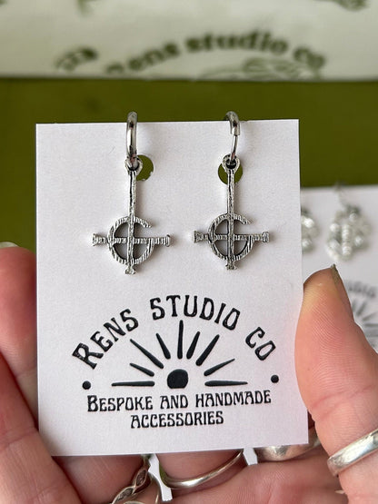 Crucifix earrings