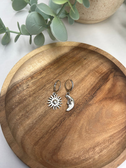 moon and sun earrings